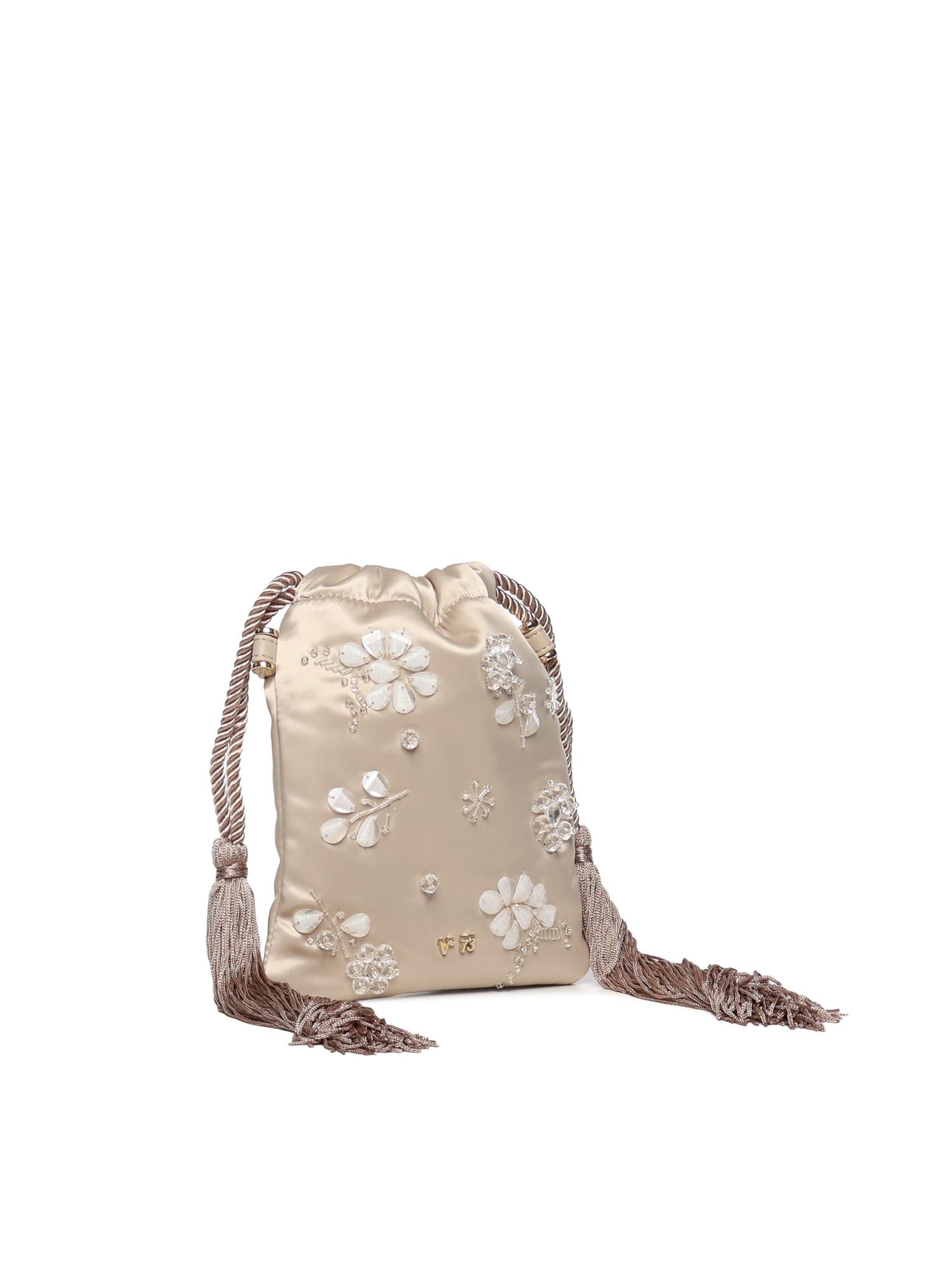 Mini bag Kayla con logo 73BS9MZ04 KAYLACHAMPAGNE V° 73 