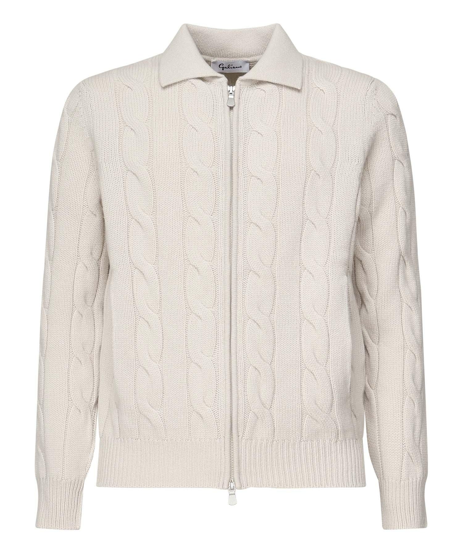 Giacca cardigan a coste<BR/> 3180 19652113 GALIANO 