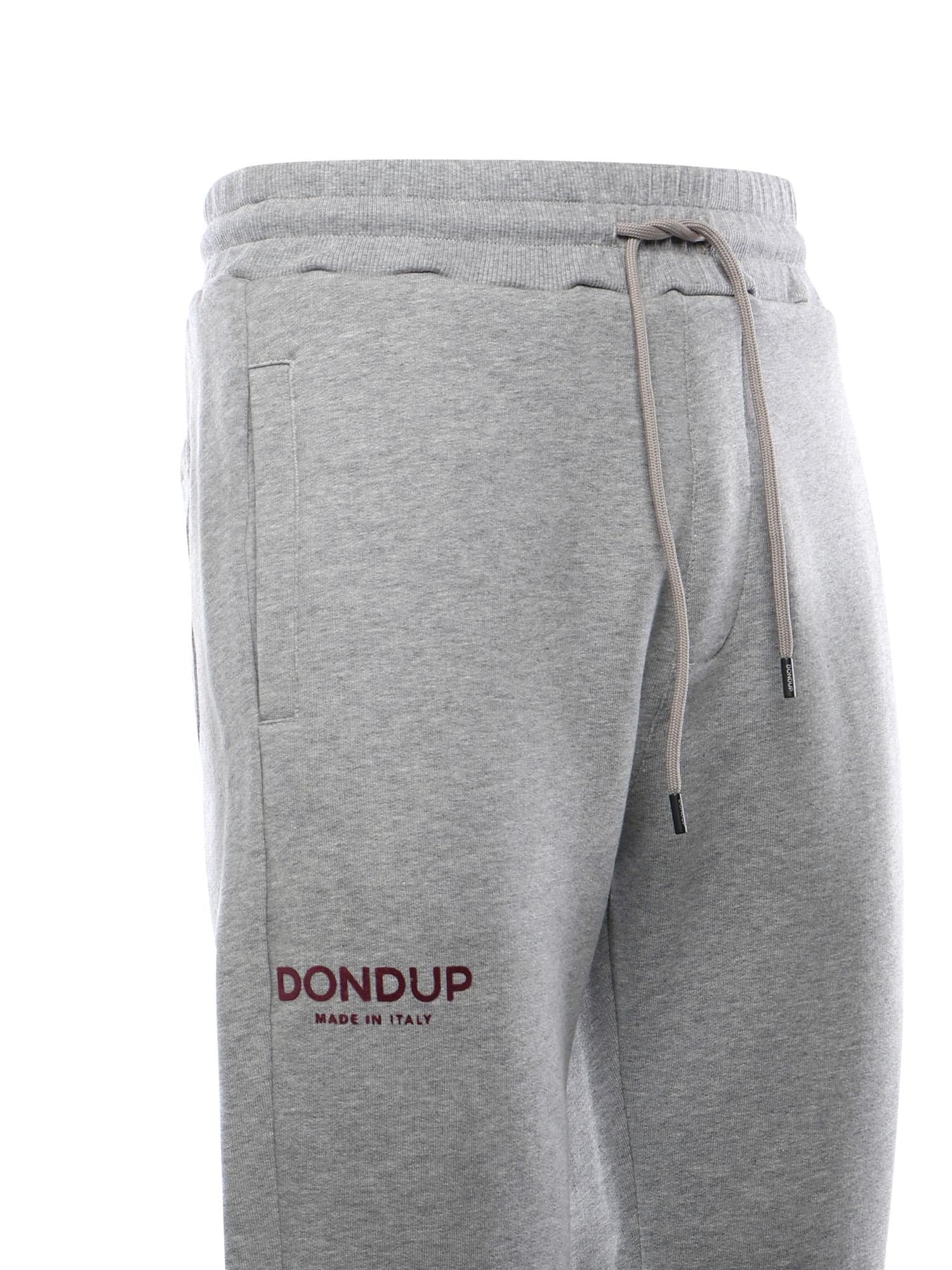 Jogger in felpa di cotone UF583 KF0196ULO8920 DONDUP 