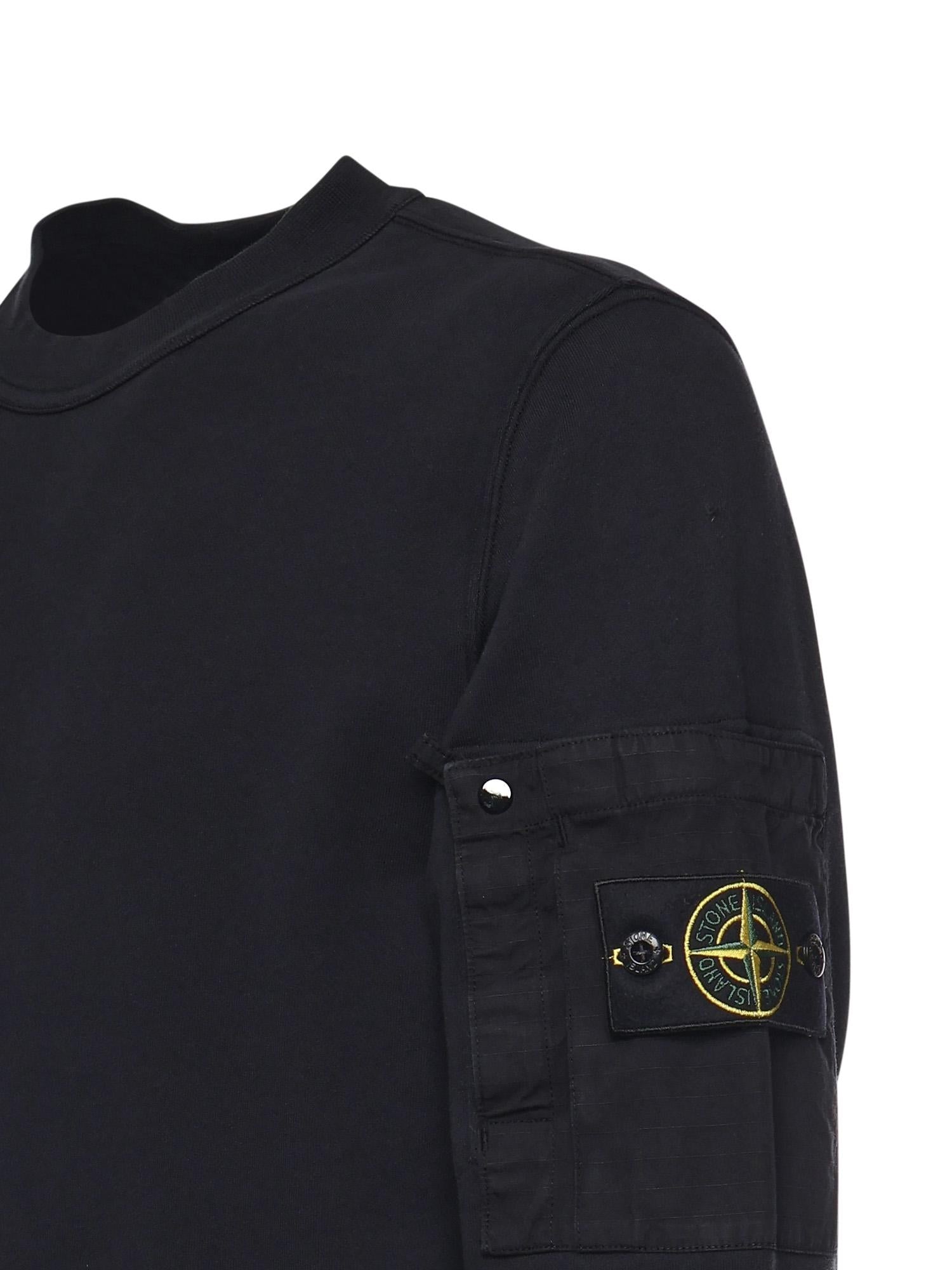 Felpa in cotone con logo L1S156100019 S0410V0020 STONE ISLAND 