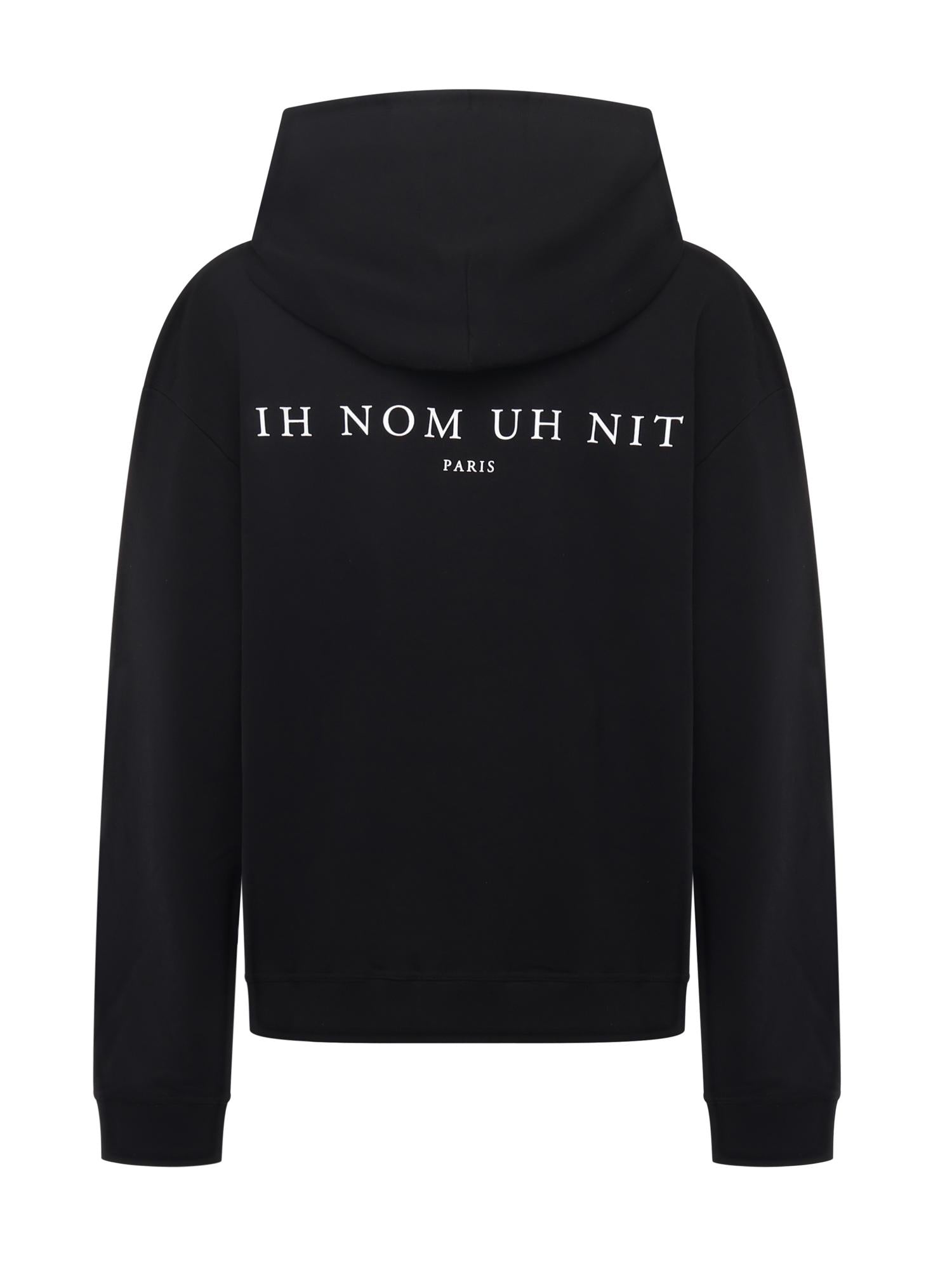 Felpa con stampa in cotone NUW25258 009 IH NOM UH NIT 