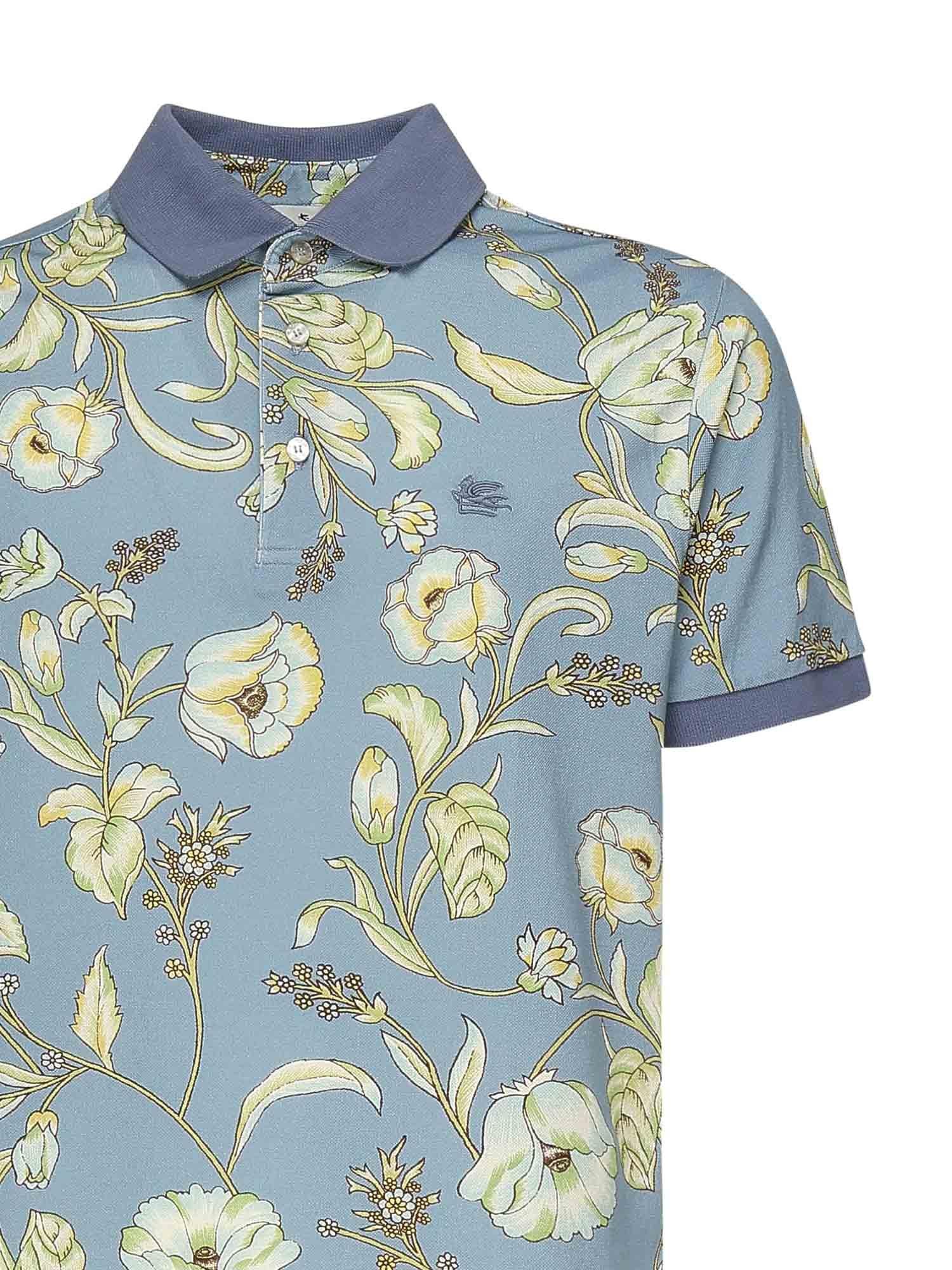 Polo con stampa floreale MRMD0004 AK571X0880 ETRO 