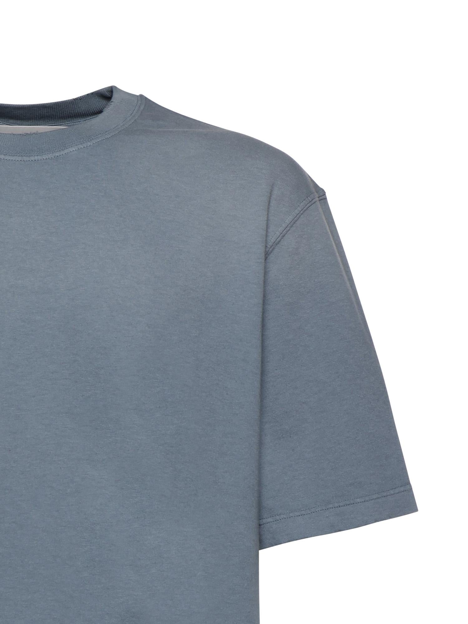 T-shirt con stampa reverse sul retro GUP01873 P00177350813 GOLDEN GOOSE 