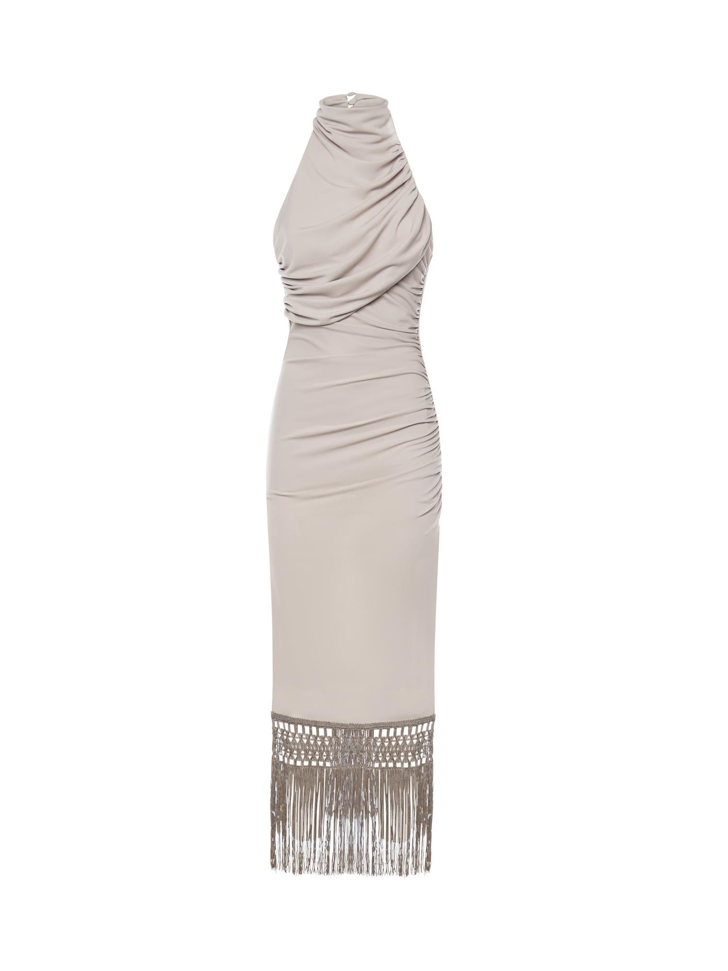 Abito midi Alba T190127A TJP073GREIGE THE ANDAMANE 