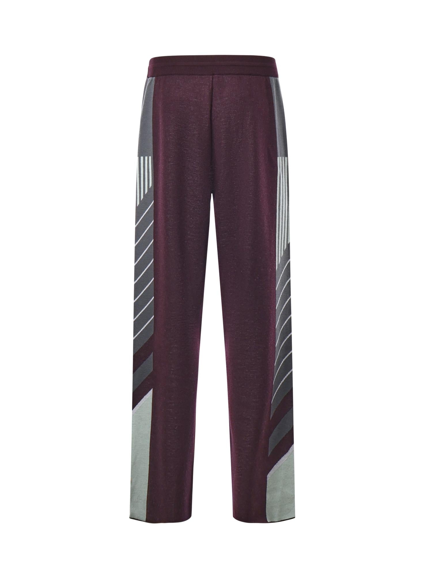 Pantaloni in lana con logo MAW25KW1102 01 CASABLANCA 