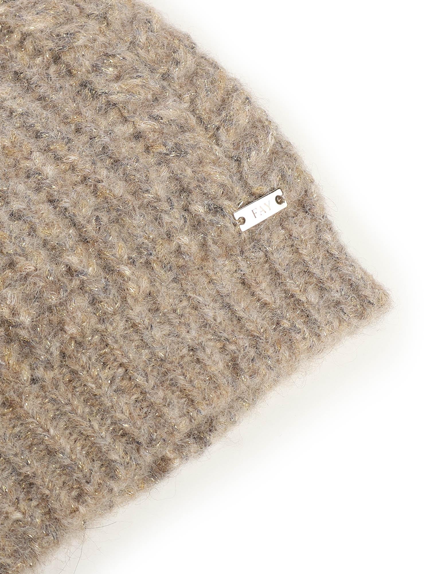 Cappello in alpaca mélange N7WF3516860XRS C813 FAY 