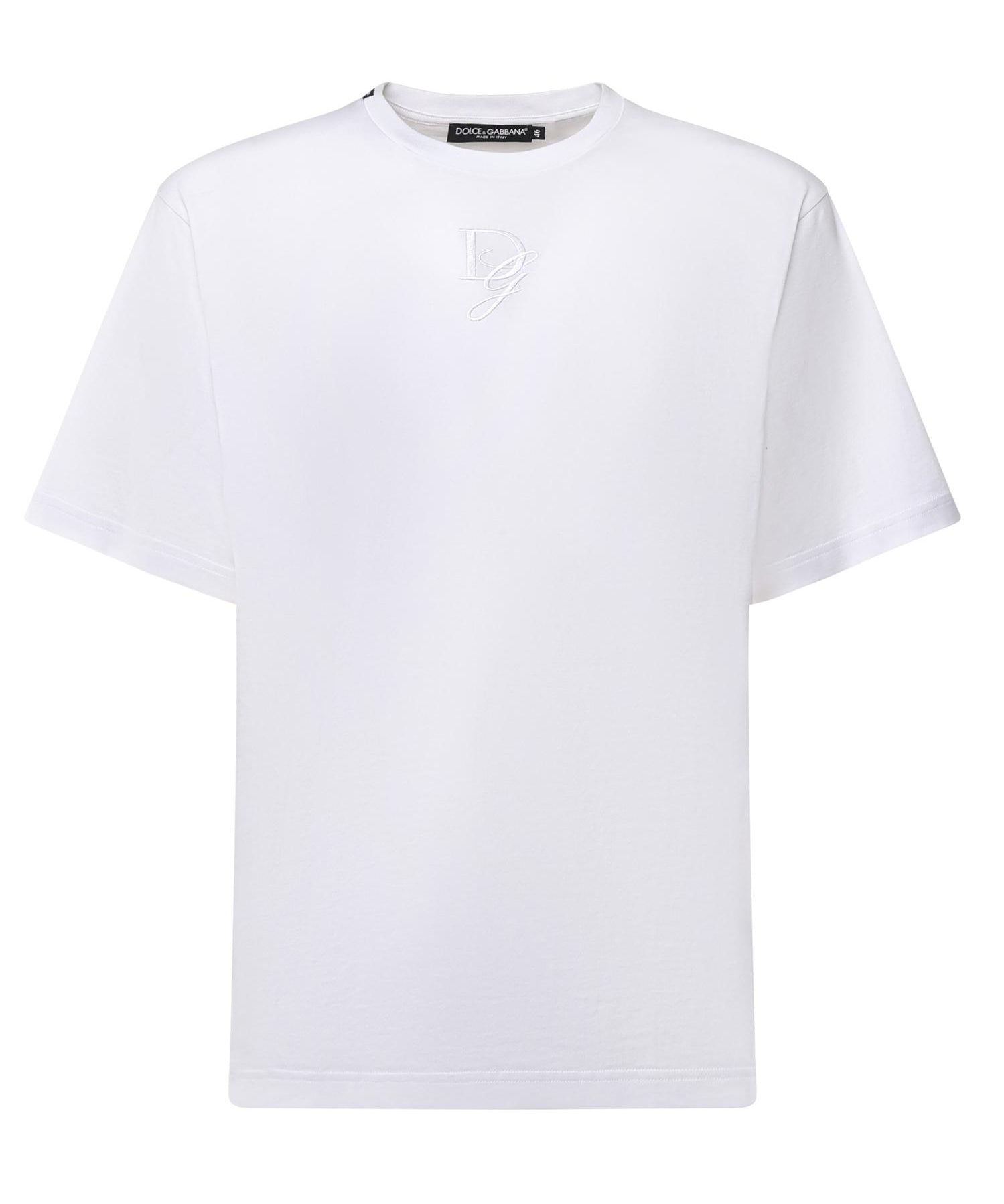 T-shirt con ricamo logo<BR/><BR/> G8PN9Z G7O4EW0800 DOLCE & GABBANA 