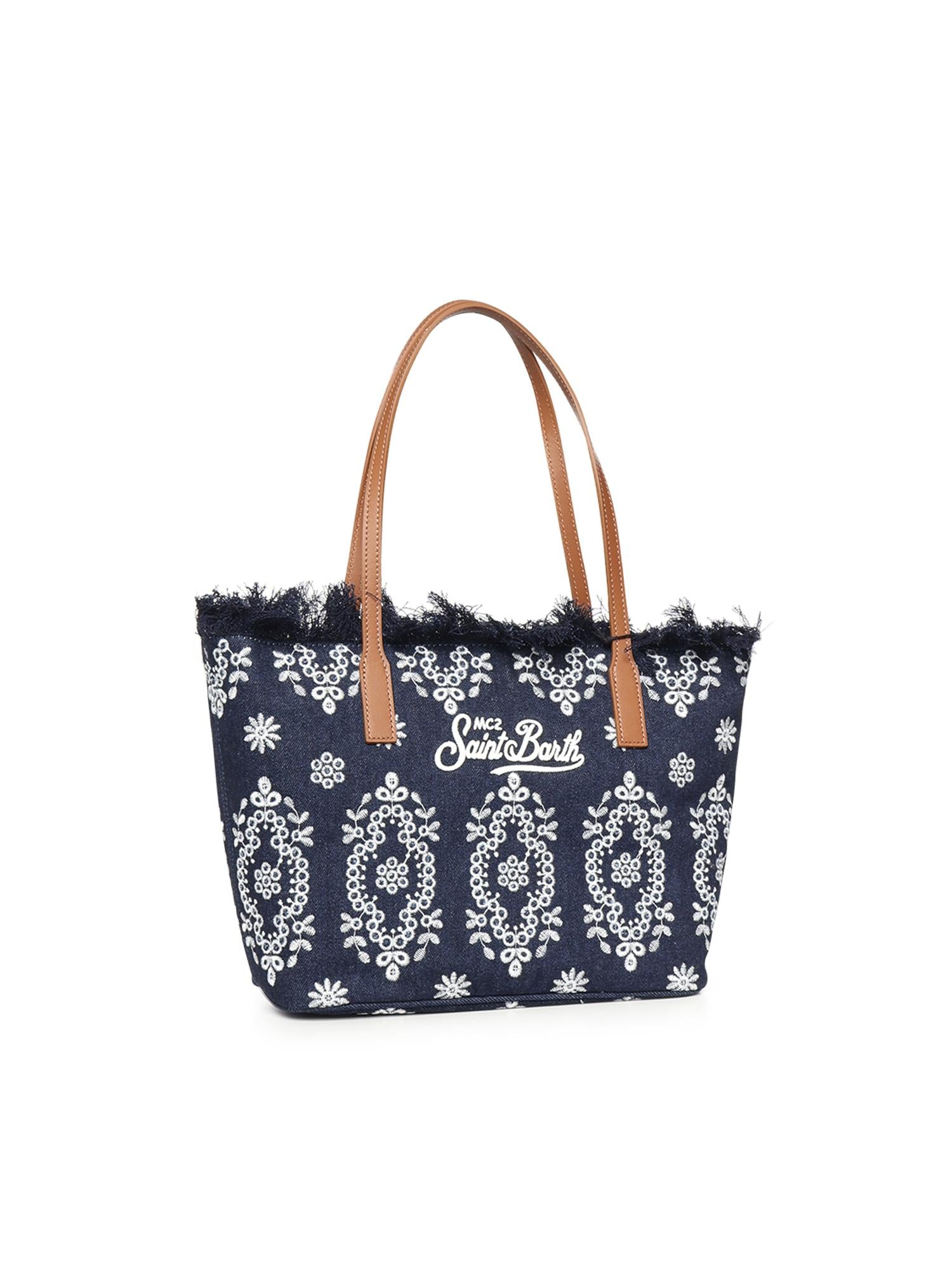 Borsa City medium in denim CBMF001 01773L MC2 SAINT BARTH 