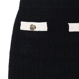 Minigonna in cashmere AW24074SK B SELF-PORTRAIT 