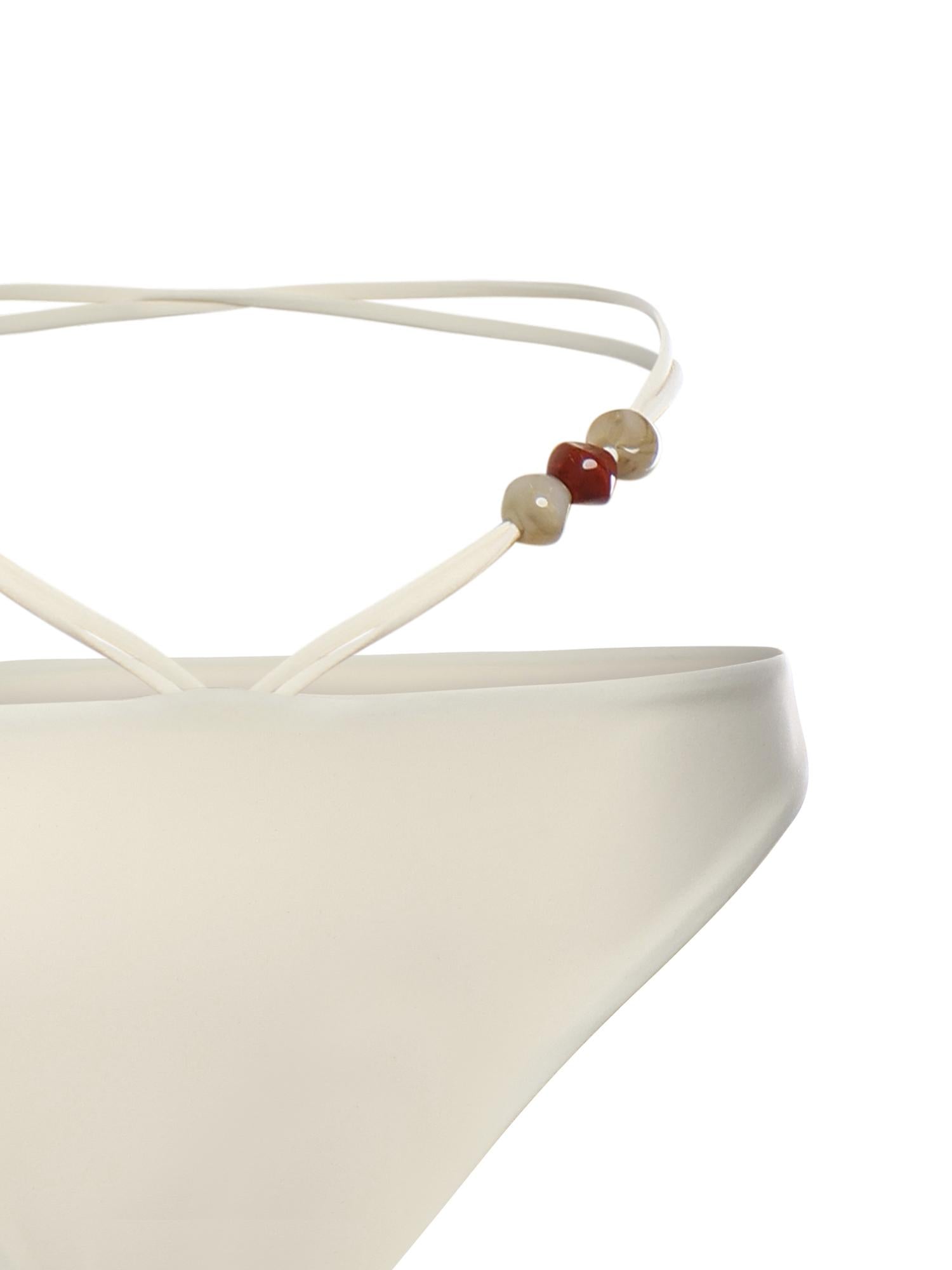 Slip bikini con cinturini e perline 618426  MAGDA BUTRYM 