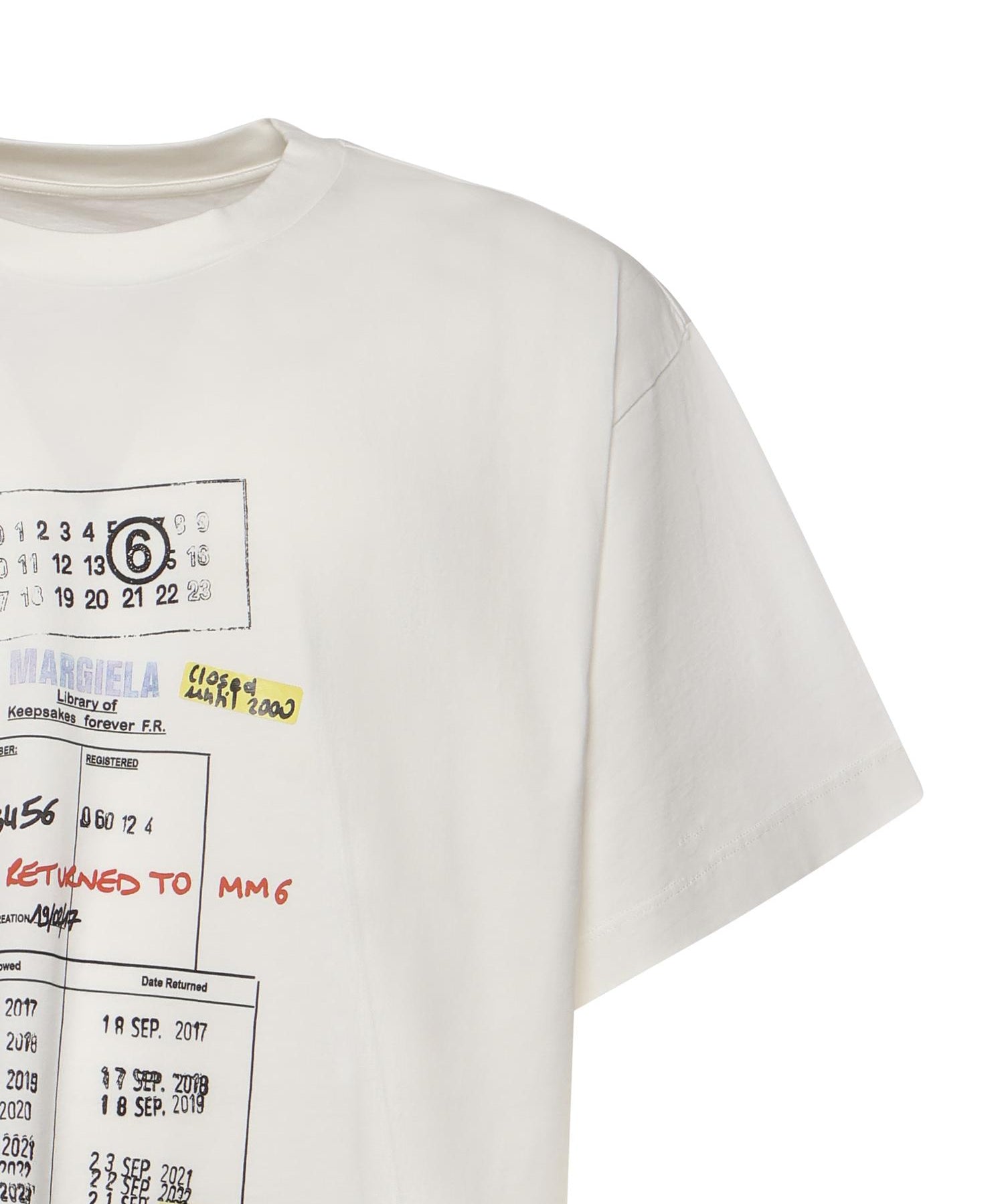 T-shirt con stampa in cotone SH0GC0070 M20170101 MM6 Maison Margiela 