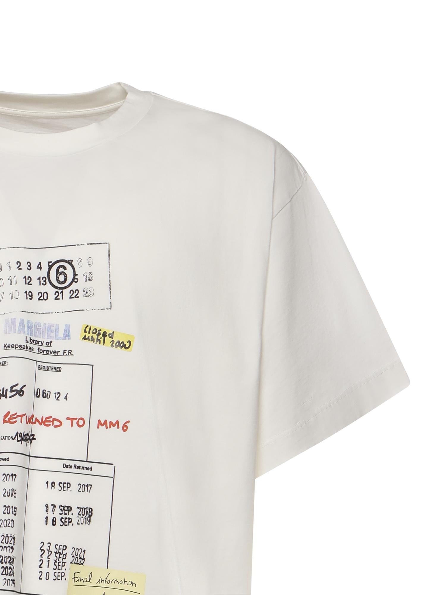 T-shirt con stampa in cotone SH0GC0070 M20170101 MM6 Maison Margiela 