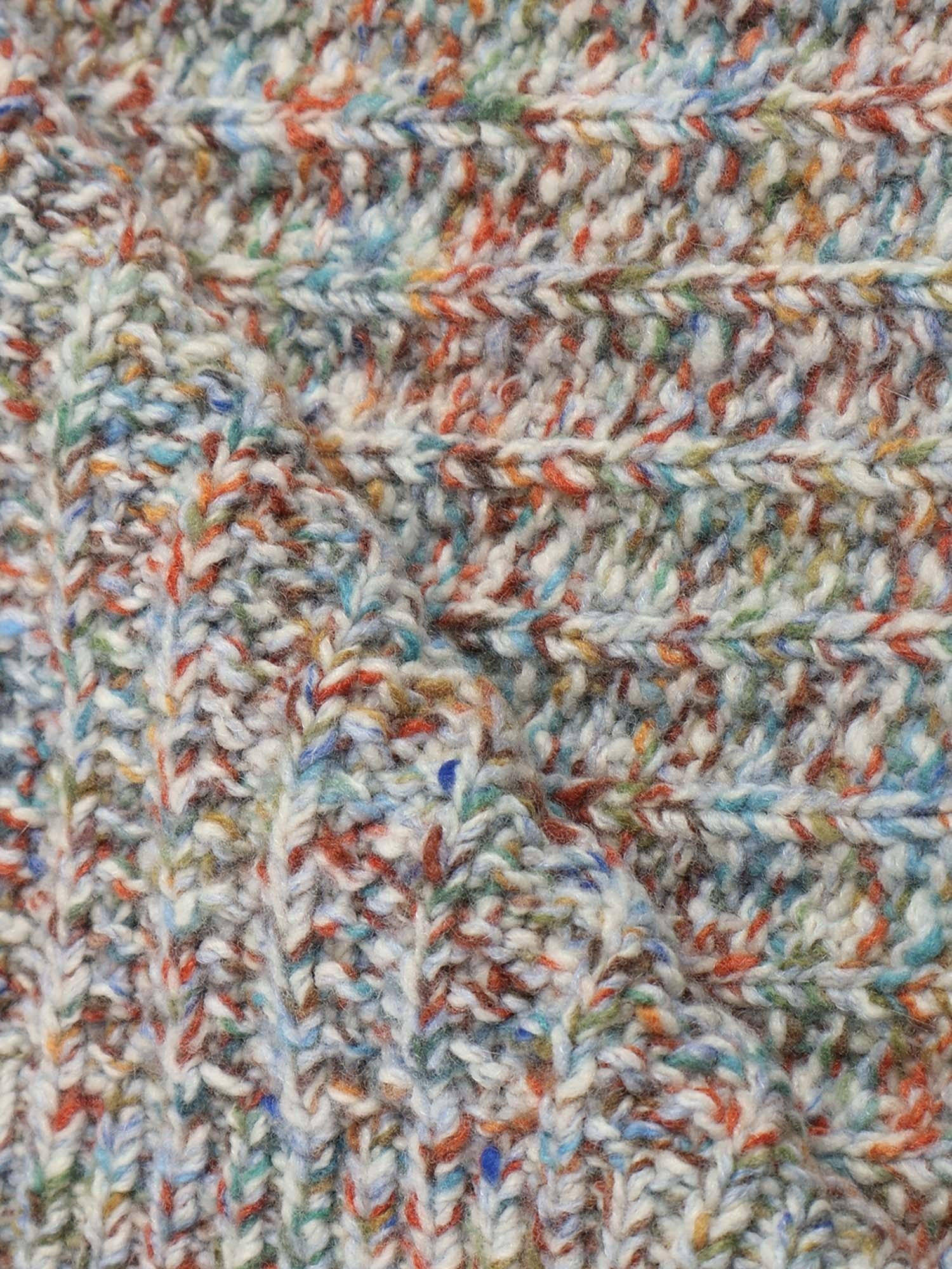 Sciarpa in misto lana e cashmere F655SS1X05 9990 LOEWE 