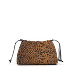 Clutch a spalla piccola in suede con stampa leopardata 105907 A32AM35Q PINKO 