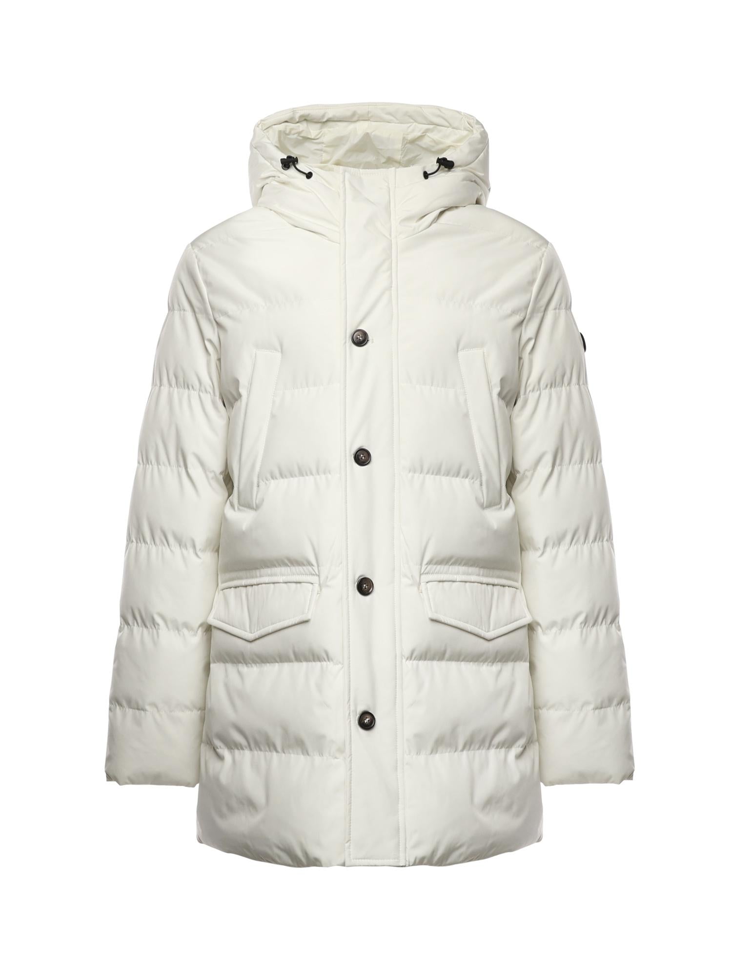 Long parka in microfibra MK9940047 LATTE MARKUP 