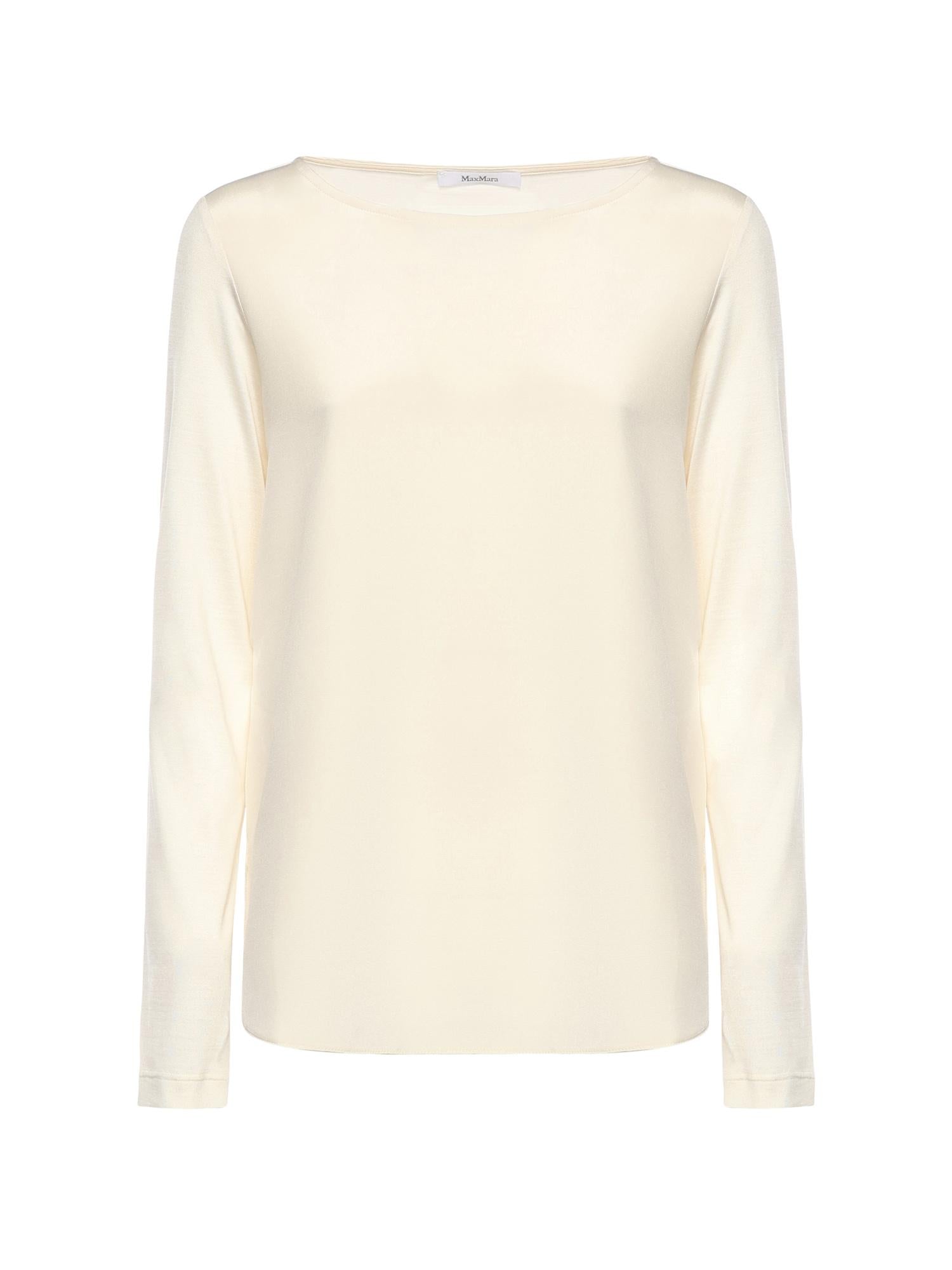 T-shirt in crêpe de Chine di seta e jersey 2611941048600 006 MAX MARA 