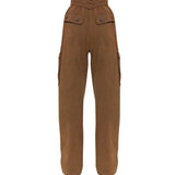 Pantaloni cargo Xandra T180425A TNC184CIGAR THE ANDAMANE 