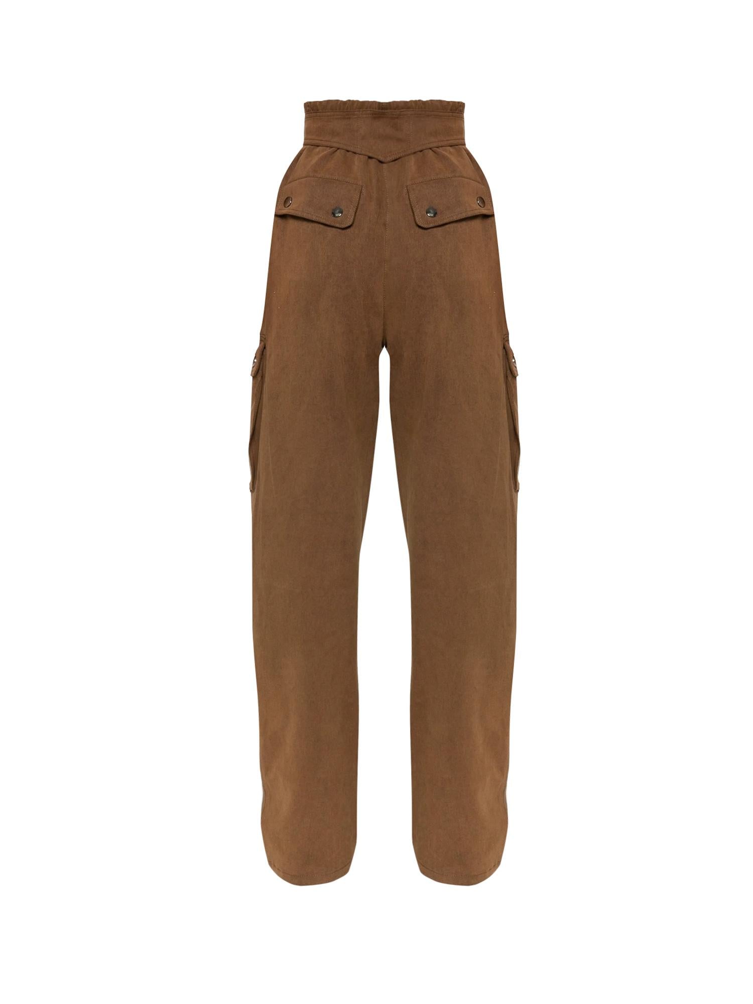 Pantaloni cargo Xandra T180425A TNC184CIGAR THE ANDAMANE 