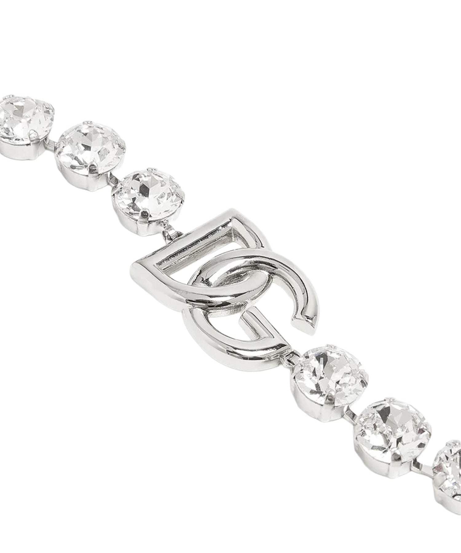 Bracciale con strass e logo WBO4S4 W111187655 DOLCE & GABBANA 