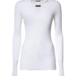 Maglia girocollo in seta MML06T 191XF0009 MIU MIU 