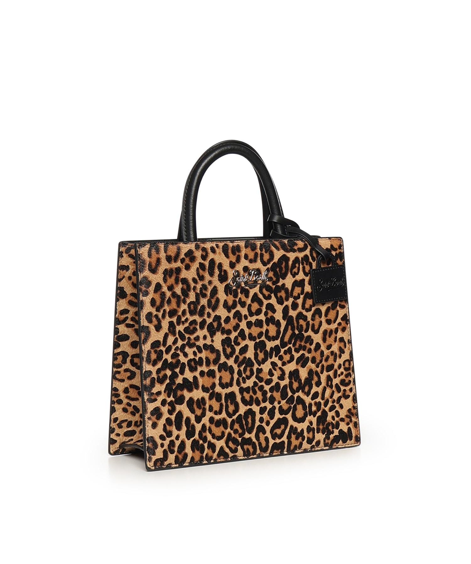 Borsa Shop Midi con stampa leopardata SHBM0001 00003L MC2 SAINT BARTH 