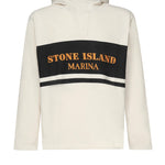 Felpa con cappuccio riga e logo K1S156100029 S00X5V0093 STONE ISLAND 