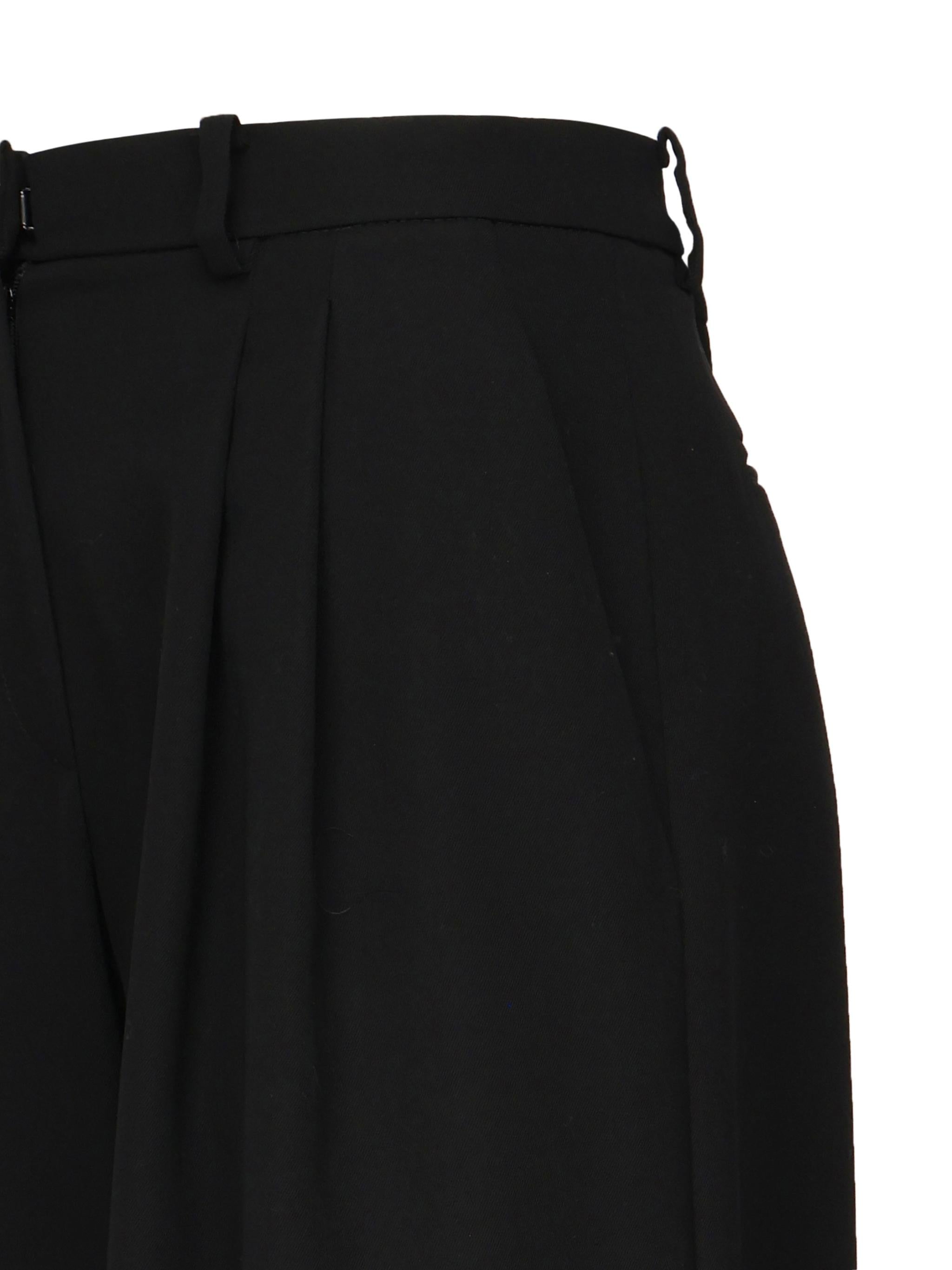 Pantaloni larghi in lana 1434250000 BLACK MAGDA BUTRYM 