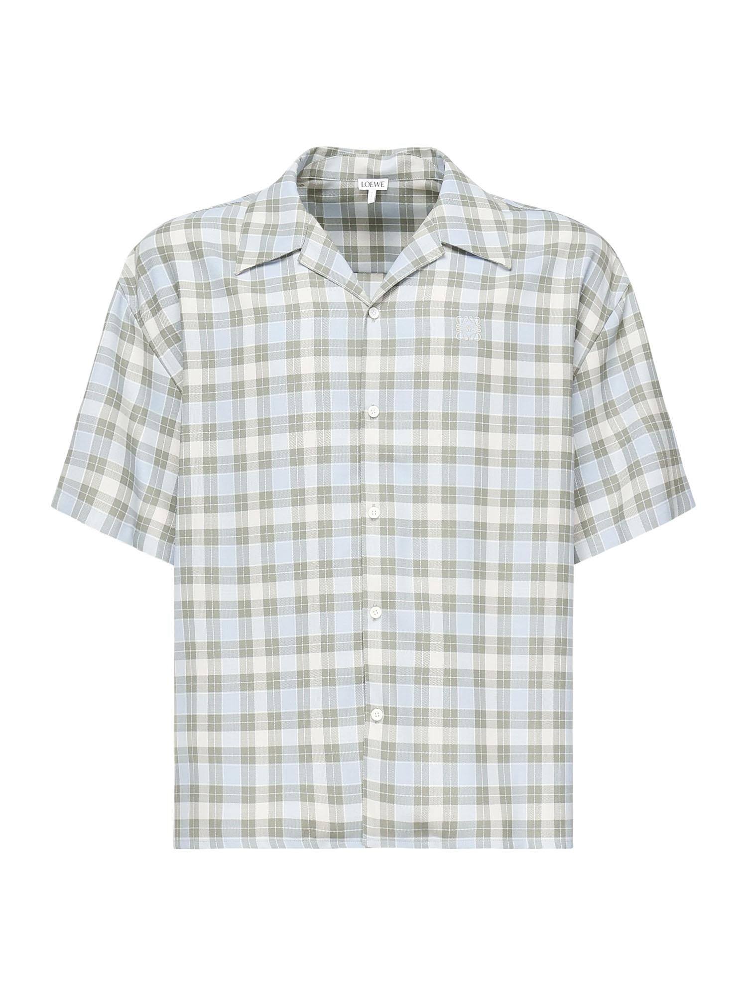 Camicia a maniche corte in misto lana H526Y05WF0 5149 LOEWE 