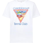 T-shirt con stampa Tennis Club MPF25JTS001 01 CASABLANCA 