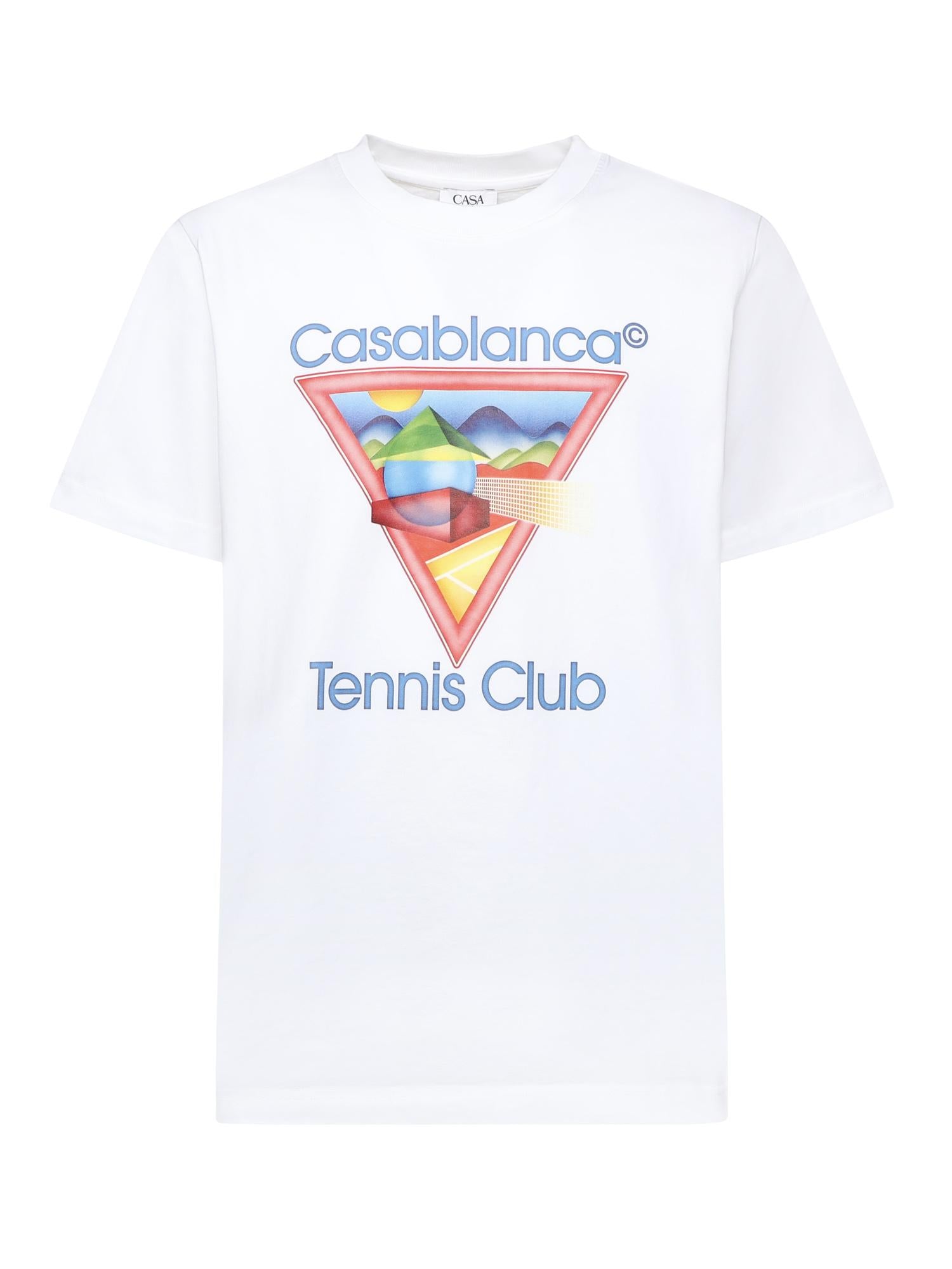 T-shirt con stampa Tennis Club MPF25JTS001 01 CASABLANCA 