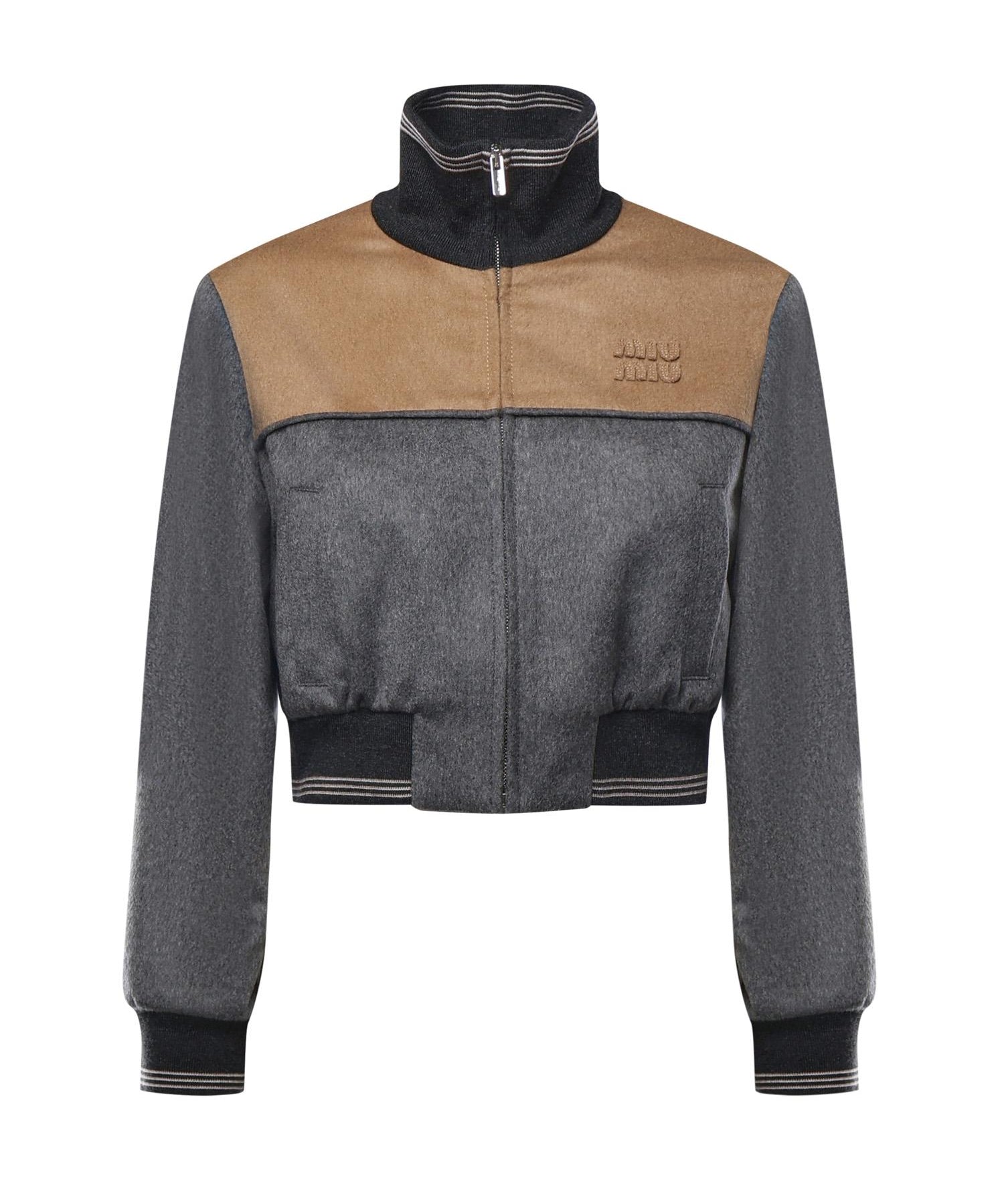 Blouson in velour con zip ML1413 18ZMF0LPX MIU MIU 