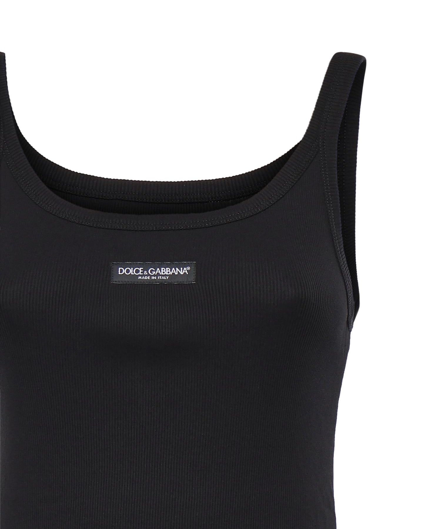 Canotta in cotone a coste F8W45T FU7AVN0000 DOLCE & GABBANA 