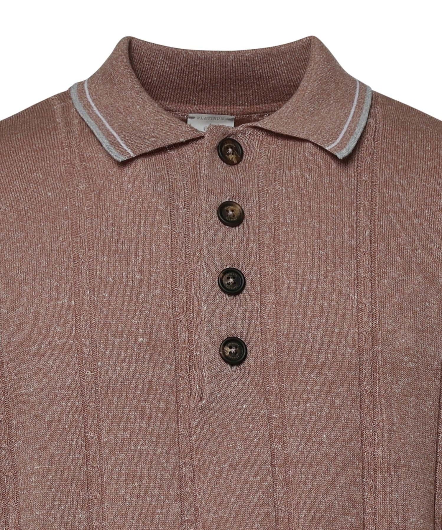Polo in lino e cotone M76MAGM42MAG0M018 991301 ELEVENTY 