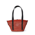 Borsa cesto Braid piccola in palma Iraca e pelle di vitello ASCPIBSX01 7116 LOEWE 