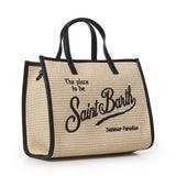 Borsa Vivian medium effetto raffia con logo VVID001 00421L MC2 SAINT BARTH 