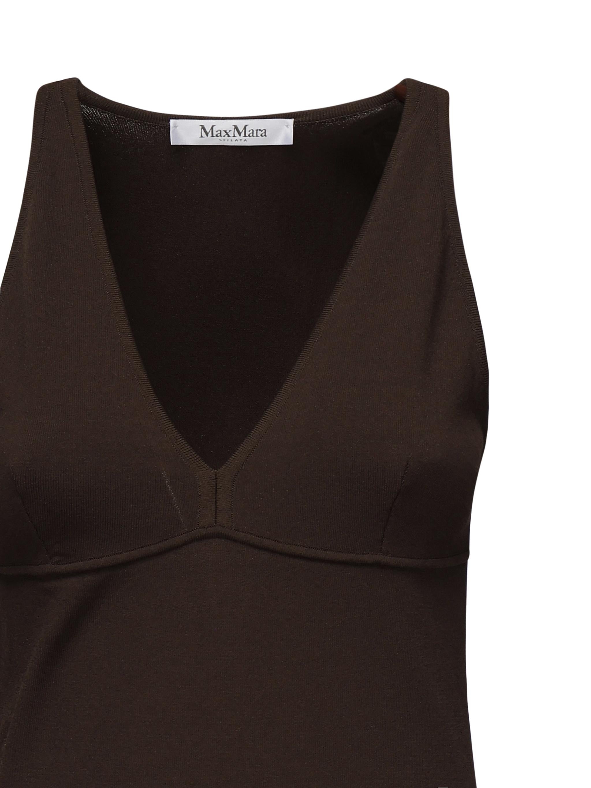 Top smanicato in viscosa 2511361313600 010 MAX MARA 