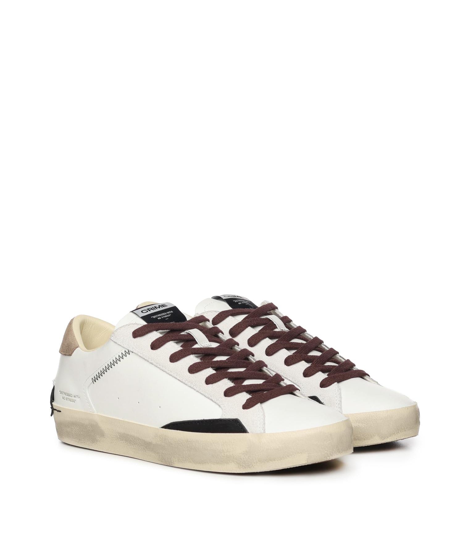 Sneakers Distressed<BR/> 11001AA8 WHITE CRIME LONDON 
