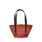 Borsa cesto Braid piccola in palma Iraca e pelle di vitello ASCPIBSX01 7116 LOEWE 