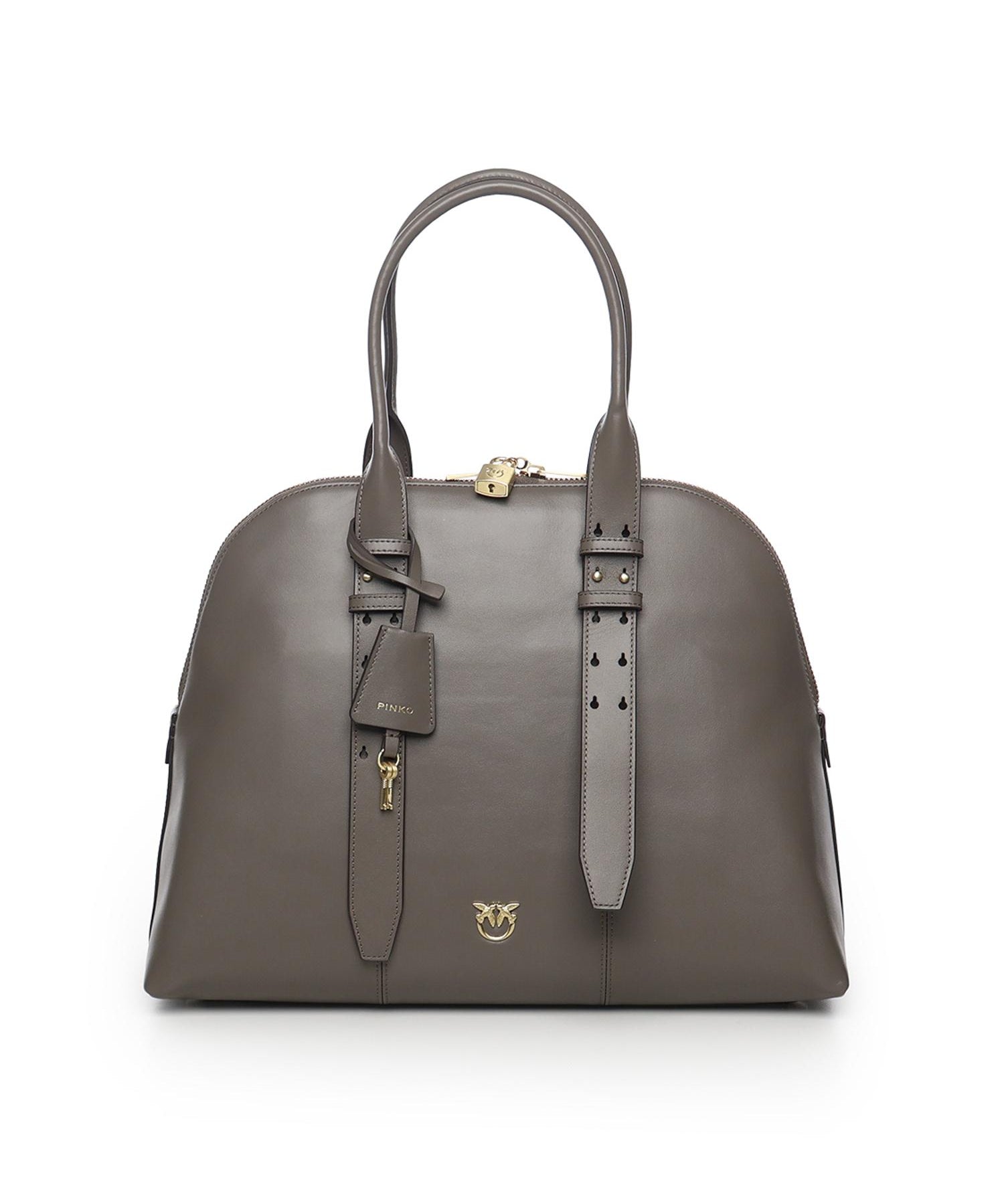 Borsa bowling a mano Escape Bag maxi in pelle<BR/> 105172 A0QOK33V PINKO 