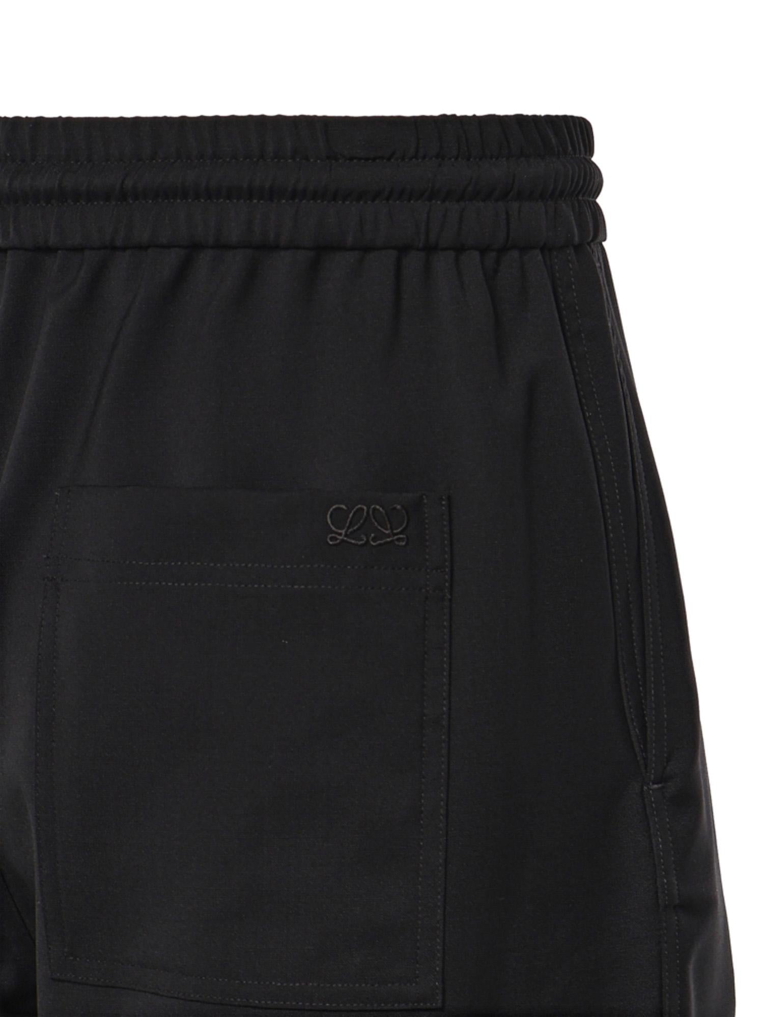 Pantaloni con coulisse in lana H526Y04X76 1100 LOEWE 