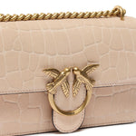 Borsa a tracolla Mini Love Bag One in pelle stampa coccodrillo 100074 A2YWA28Q PINKO 