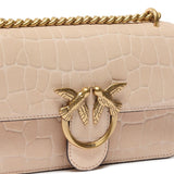 Borsa a tracolla Mini Love Bag One in pelle stampa coccodrillo 100074 A2YWA28Q PINKO 