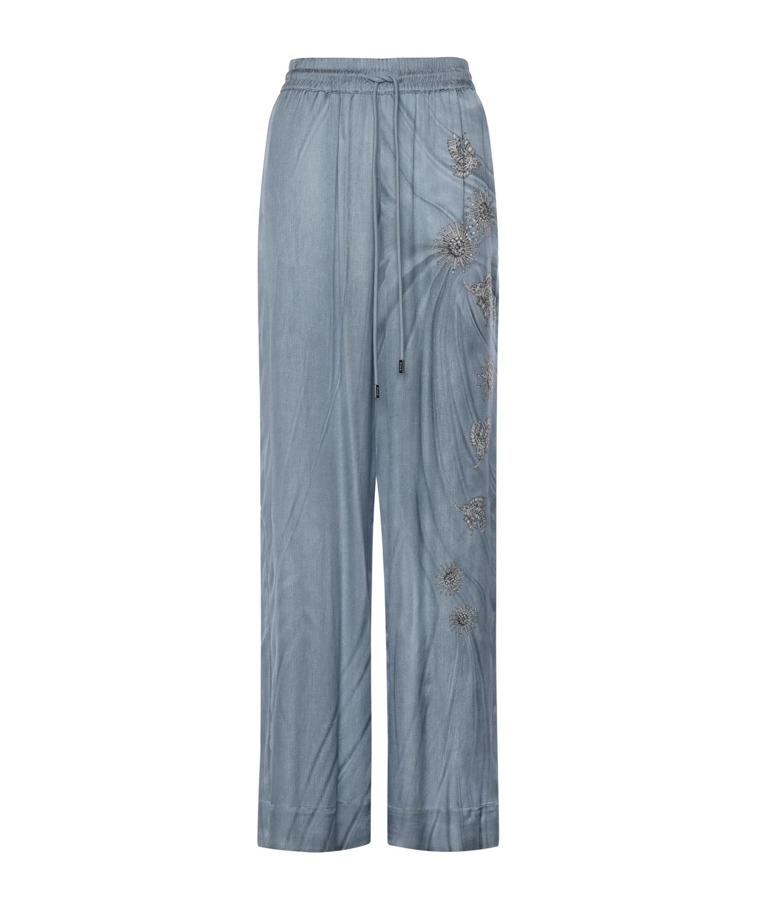 Pantaloni fluidi con stampa gioiello 106210 A37NF15 PINKO 