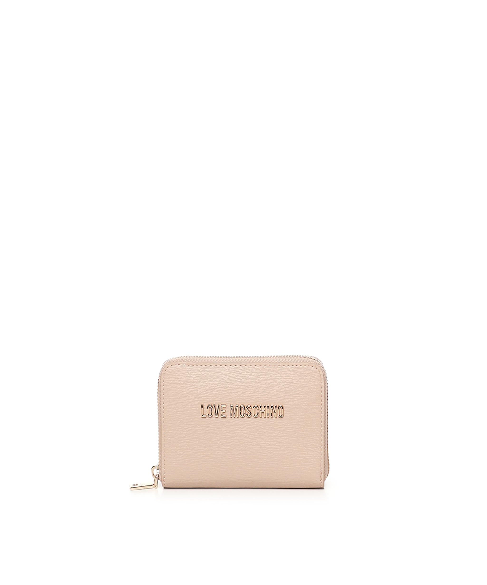 Portafoglio zip around con logo JC5702PP1MLD0 105 LOVE MOSCHINO 