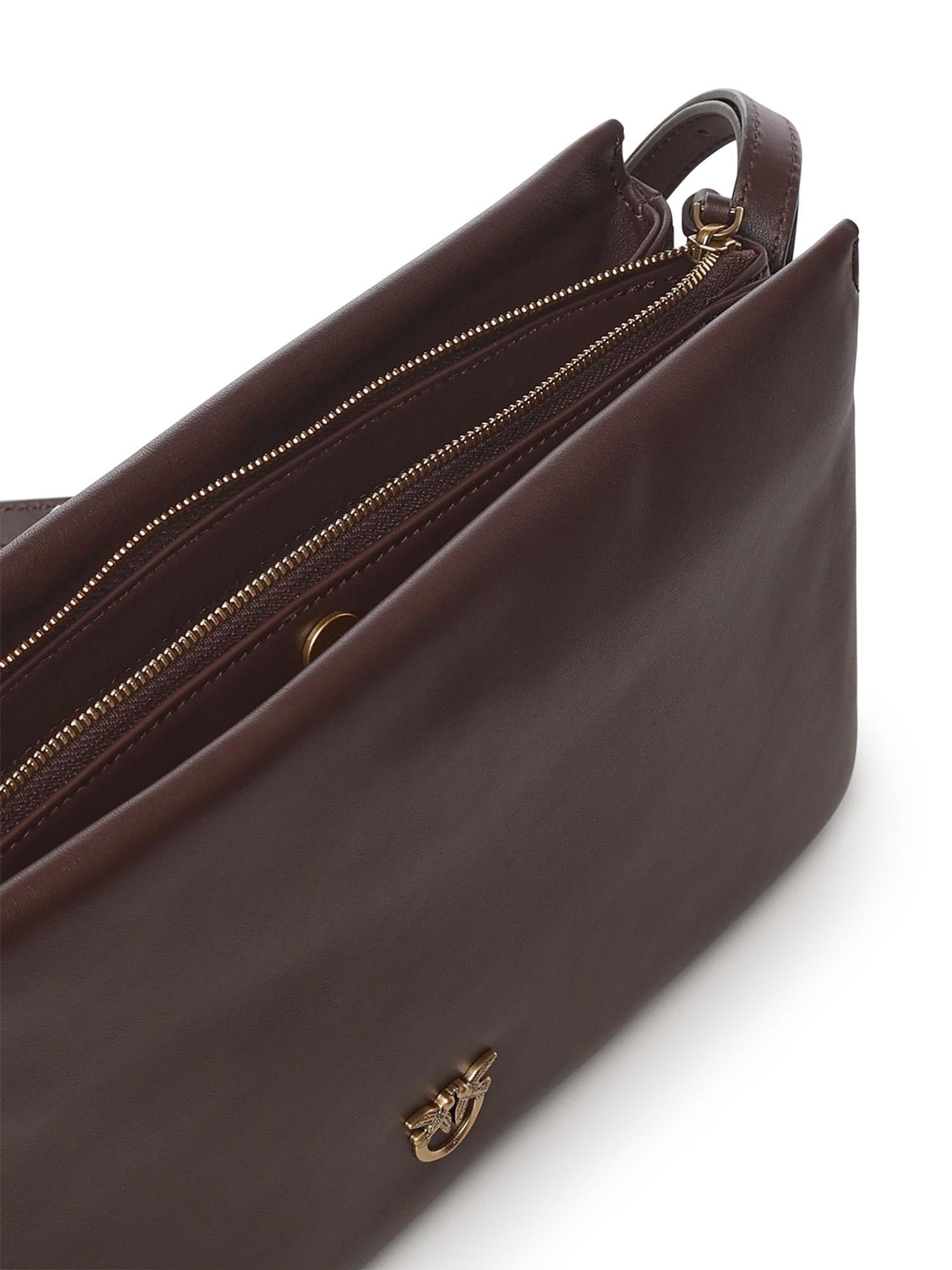 Borsa One, Two, Three Bag in pelle 105161 A0QOLA7Q PINKO 