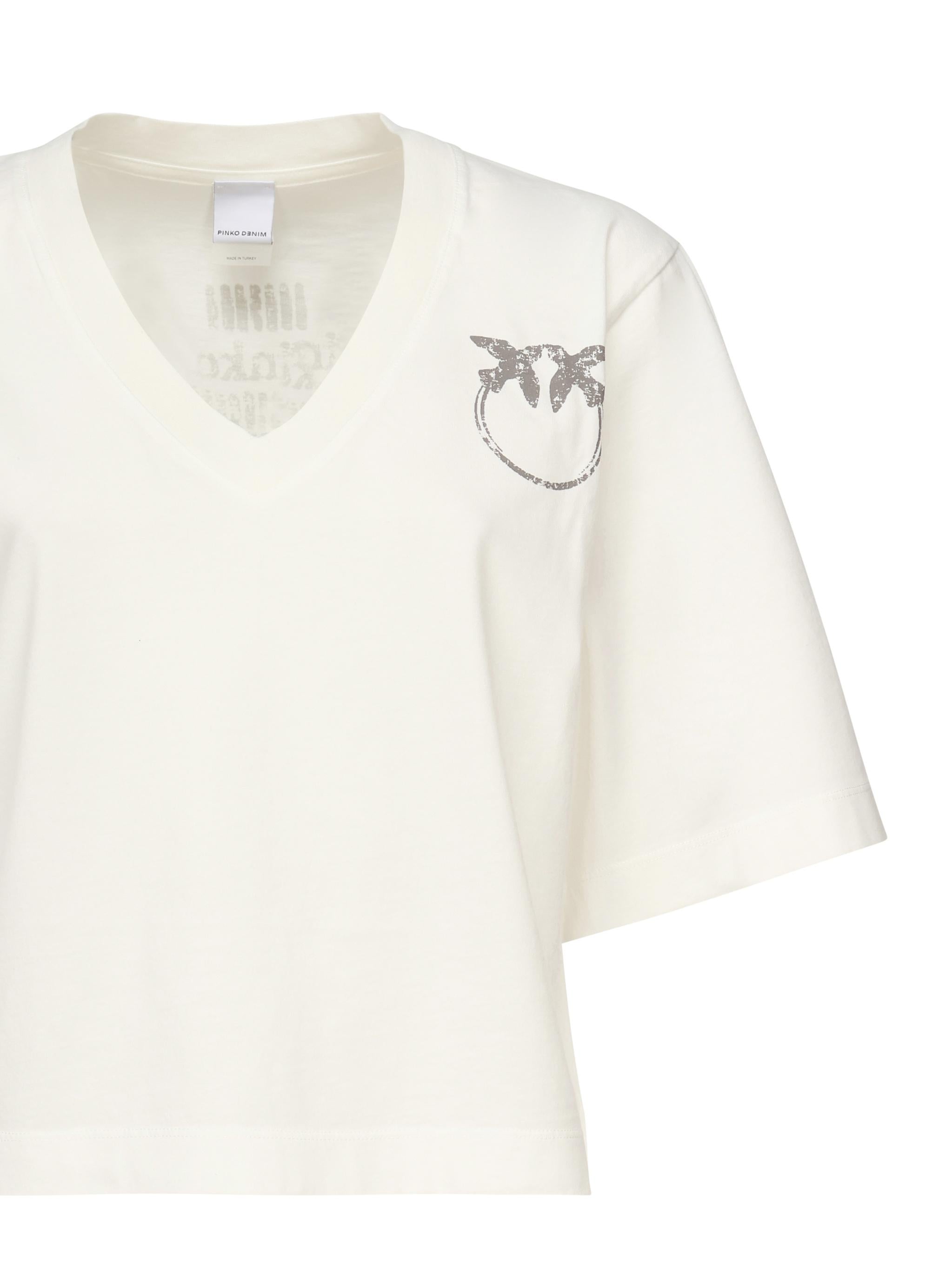 T-shirt Suez in cotone 104606 A2D0Z05 PINKO 