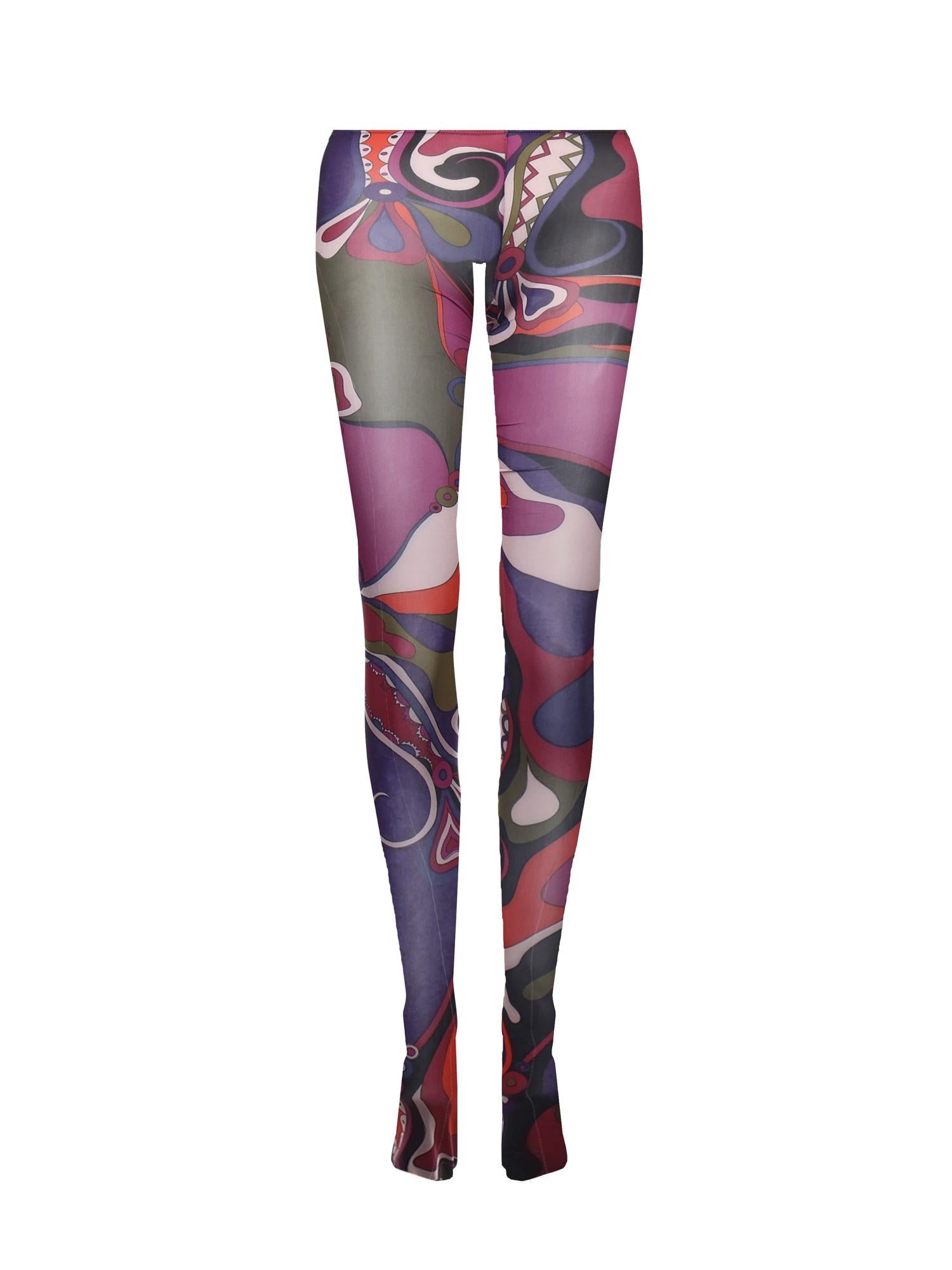 Collant con stampa orchidee 5UGE33 5U913017 PUCCI 