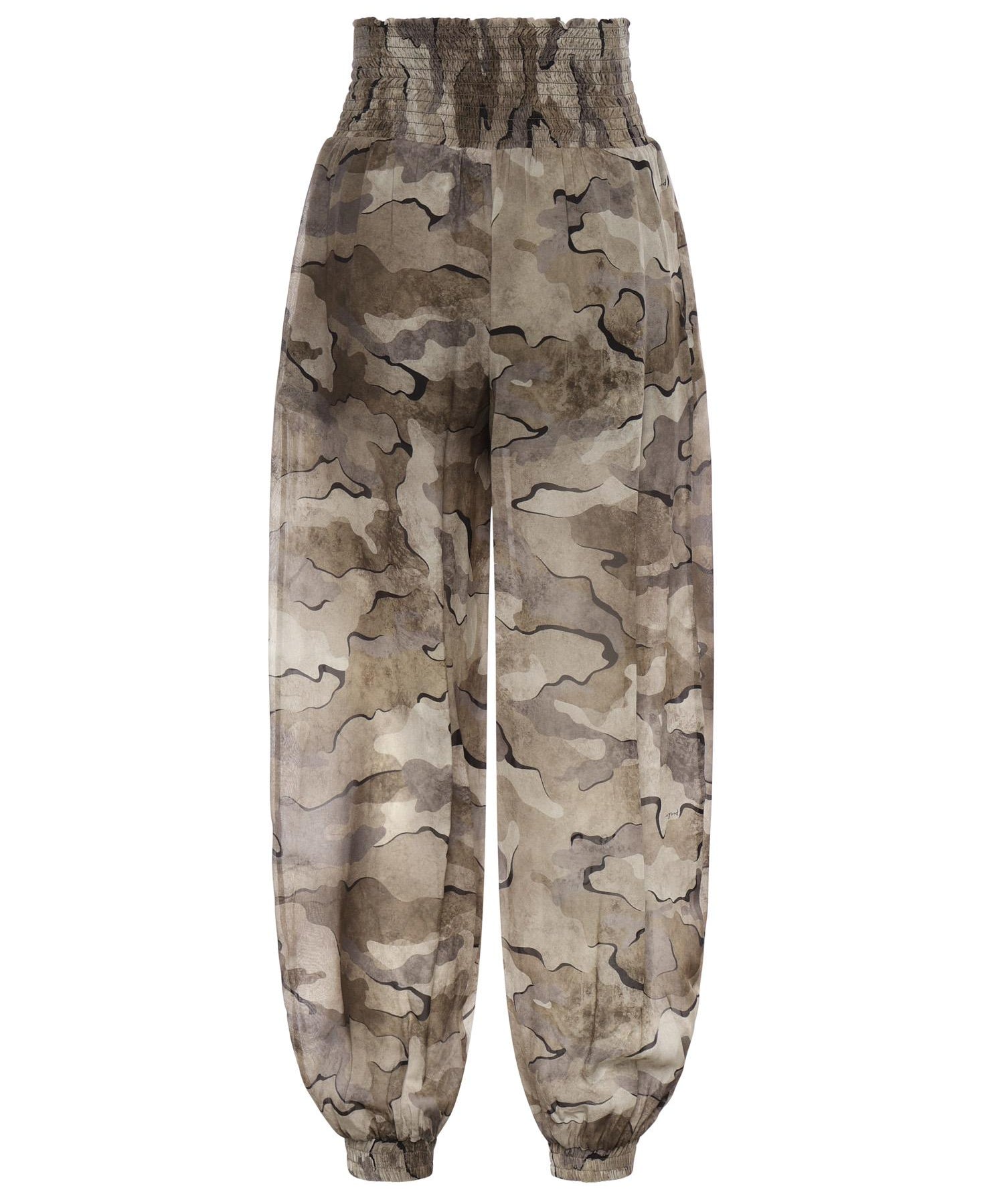 Pantaloni balloon camouflage 107732 A3N0DS4 PINKO 
