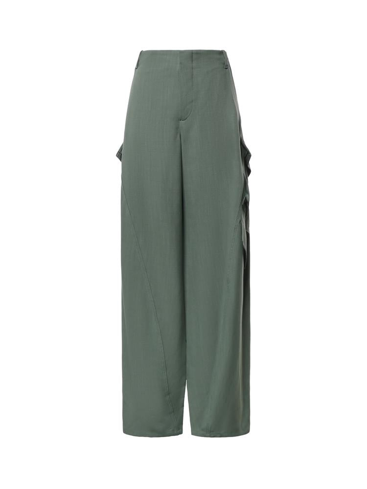 Pantaloni cargo in viscosa AA9P1388W183D 629 ALAIA 