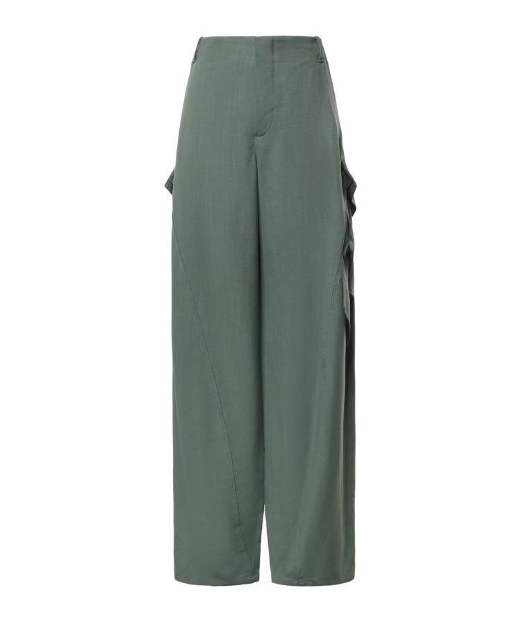 Pantaloni cargo in viscosa AA9P1388W183D 629 ALAIA 
